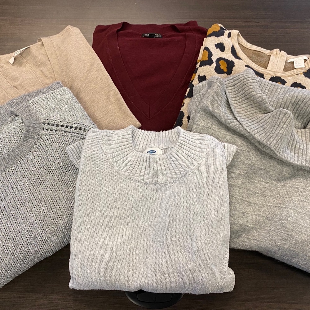 Lot of 6 Sweaters Size L & XL